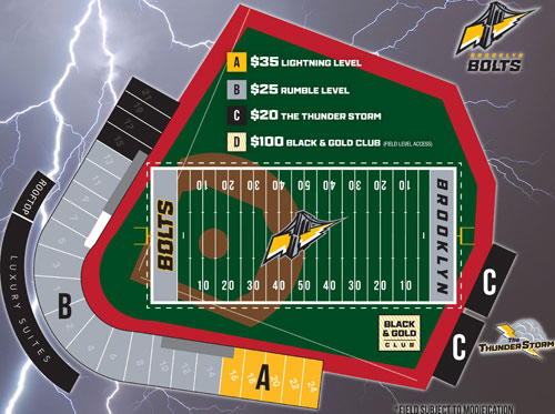 Best seats to see the Bolts?