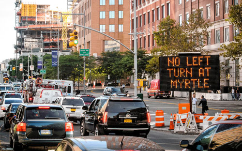VIDEO: Motorist mutiny on Flatbush as drivers flout left-turn ban
