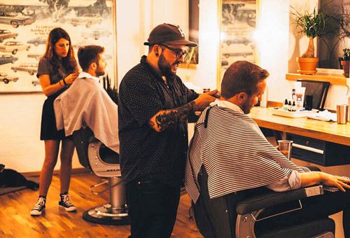 Shave and a hair cut – two bits