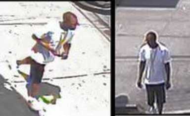Police seek bus stop brute