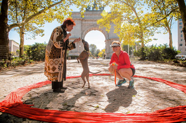 Paws-some: Shaman blesses dogs at Grand Army Plaza
