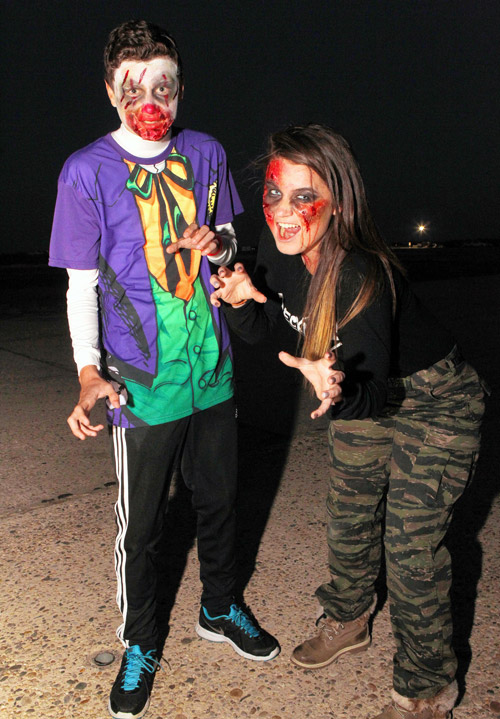 Zombies chase runners at Aviator