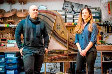 Brooklyn musicians play new songs on invented instruments