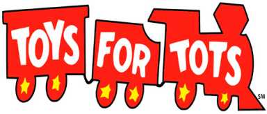 Aviator collecting toys for tots
