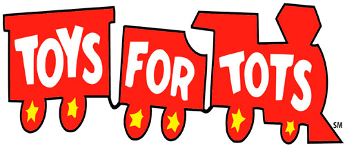Aviator collecting toys for tots