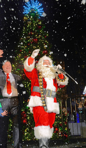 High flying tree lighting