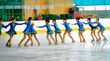 Thrills and chills at skating event