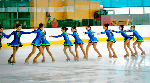 Thrills and chills at skating event