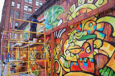 Mural is fant-Aztec!