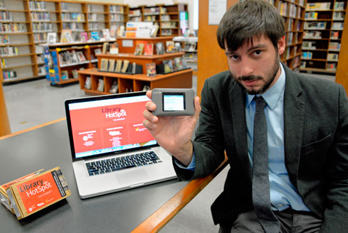 Check out the new portable internet hotspots at the library
