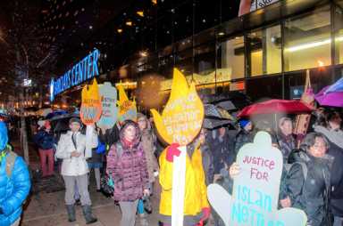 Salaam-ukkah: Arabs, Jews rally outside Barclays against police violence