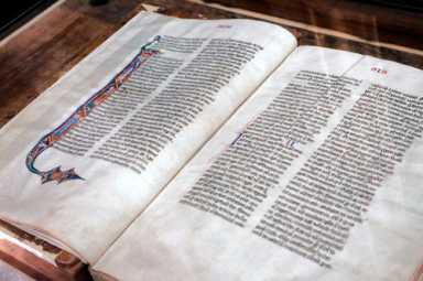 Paper grace: Saint’s manuscripts on display at Borough Hall