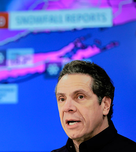Cuomo defends subway closure as blizzard misses Brooklyn