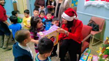 Santa’s helper is getting a Standing O