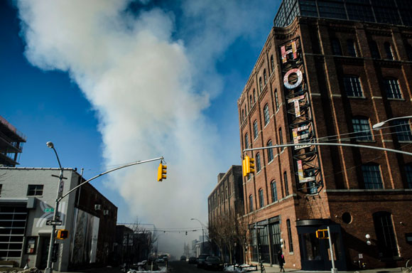 PHOTOS: Firefighters battle Williamsburg blaze