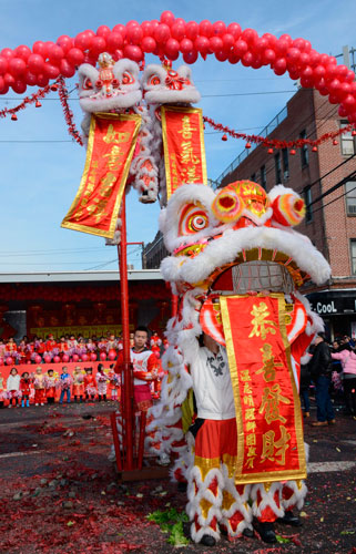 Sunset Park hopes for fortune in Chinese New Year of hooved beasts