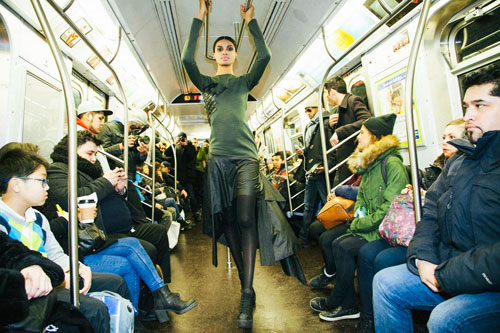 Railway runway: Bushwick designer holds fashion show on L train