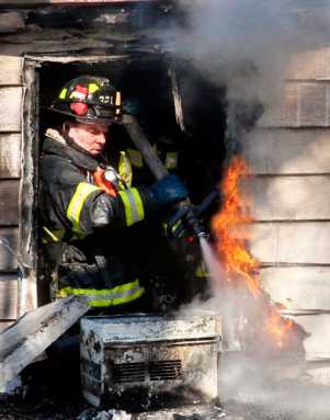 Fire, frozen hydrants in Marine Park