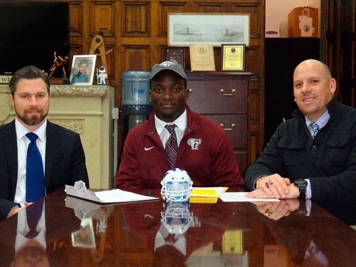 Brooklyn Tech’s Menyah inks Letter of Intent to Fordham