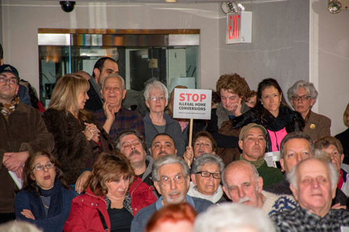 New bill to battle illegal conversions unveiled at Dyker town hall