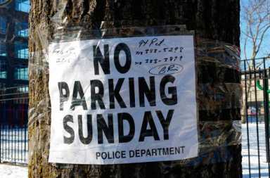 Neighbors: Brooklyn Expo Center cars parked across sidewalks