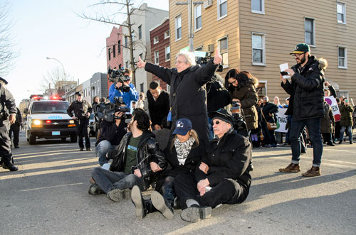 Sit on it! Reynoso and Rizzo arrested at senior center protest