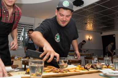 Pass the Dutch meat on the left-hand side