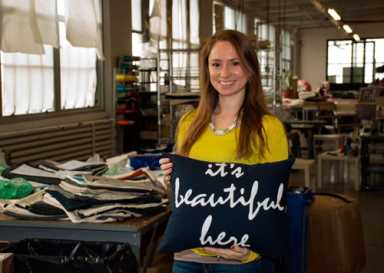 Soft serve! Pillow factory opens doors for Industry City Open Studios
