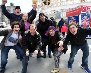 Stranded Cyclone thrill-seekers get belated first ride