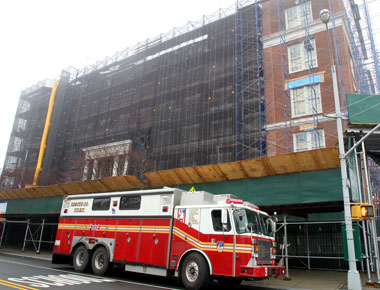 School’s wall crumbles on Dyker students