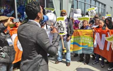 B’wick residents protest tax breaks for ‘Colony’ apartment building