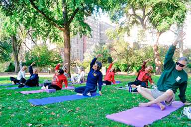 Senior fitness classes at Marine Park