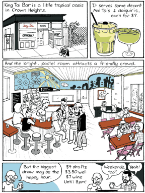 Bartoonist goes tropical in Crown Heights