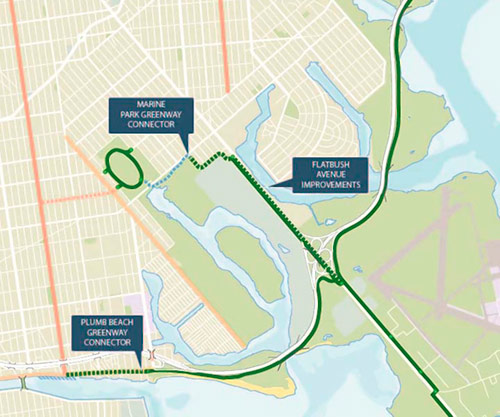 Better bike paths: City plans connections to Jamaica Bay Greenway