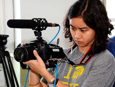 Library unveils new television studio at Coney branch