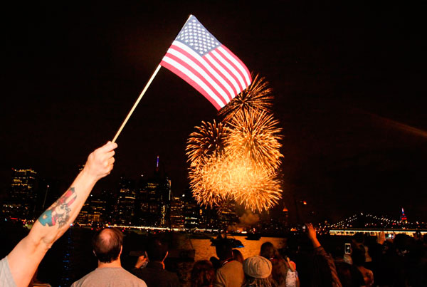 Blast from the park! Crowds watch July 4 fireworks in Brooklyn’s front yard
