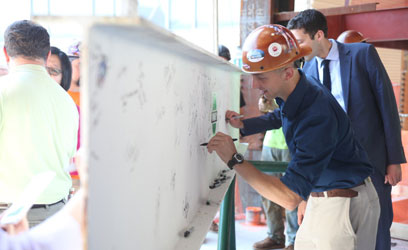 Rafter life! City Tech appeases ancient spirits with beam-raising ceremony