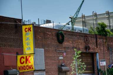 Sat on a hot tin roof: There is an Airstream parked on a Red Hook warehouse