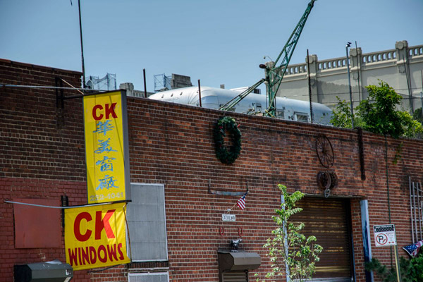 Sat on a hot tin roof: There is an Airstream parked on a Red Hook warehouse