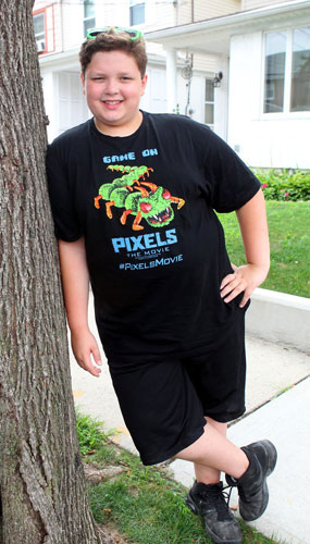 Local kid in ‘Pixels’ movie