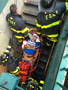 Blind man hit by G train