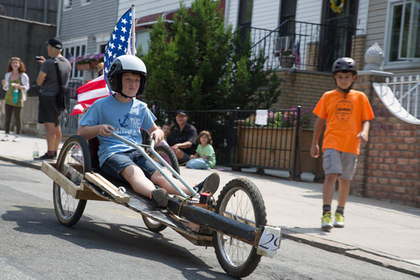 A hill of a good time! Soap box derby races through Park Slope