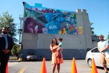 Vision heroes: Young artists paint road-safety mural in Park Slope