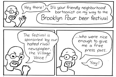 Brew-ha-ha: Comics from the Brooklyn Pour beer festival