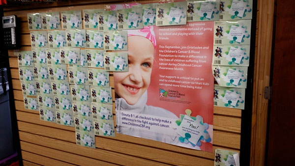 Gristedes stands tall against childhood cancer