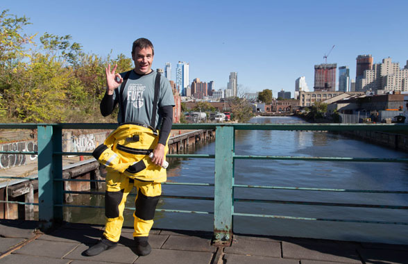 UPDATED: ‘Toxic avenger’ conquers, tastes Gowanus Canal
