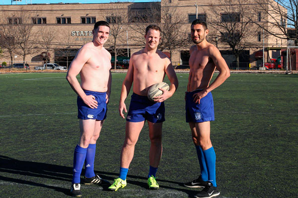 Save the date! Rugby team raises cash with sexy calendar and date auction