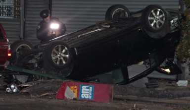 UPDATED: Pedestrian killed in deadly Flatbush Ave car flip