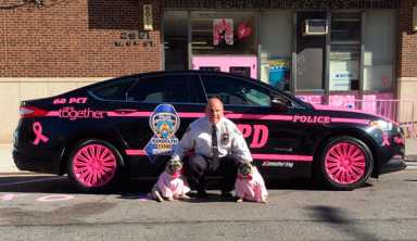 In the pink: Coney precinct honored for breast cancer awareness push