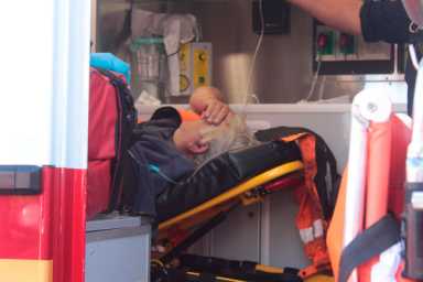 Unlucky day: City worker pinned by paving machine in Friday the 13th accident